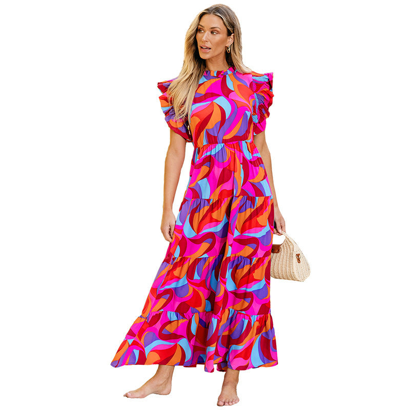 High Waist Dress Women's European And American Fashion All-match